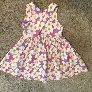 Hanna Andersson Pink Floral Crossback Cotton Dress